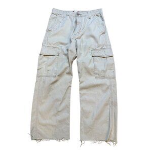 Y2K Levis Mens Cargo Loose Baggy Straight Khaki Pants 32x27
